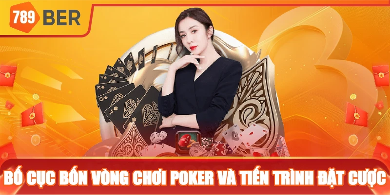 Bố cục bốn vòng chơi Poker và tiến trình đặt cược